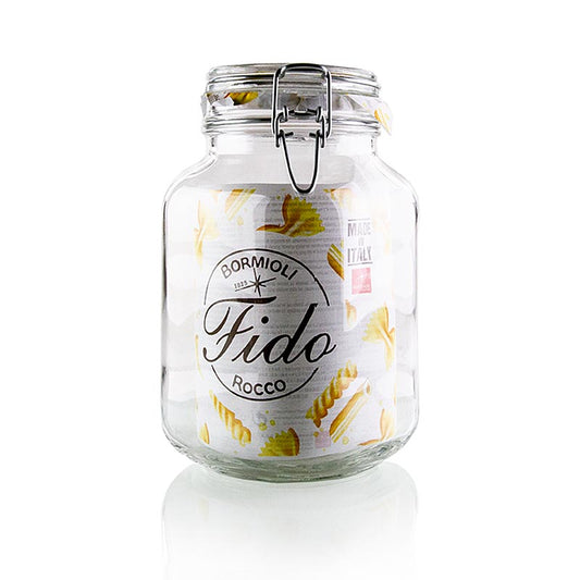Drahtbügelglas - Fido, 2 L, quadratisch, 1 St