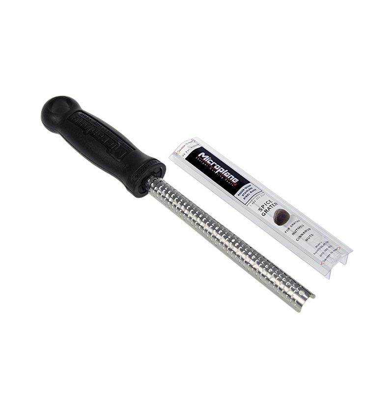 Microplane - Premium Classic - Stab, sehr feine Gewürzreibe, Griff schwarz/soft-touch, 1 St