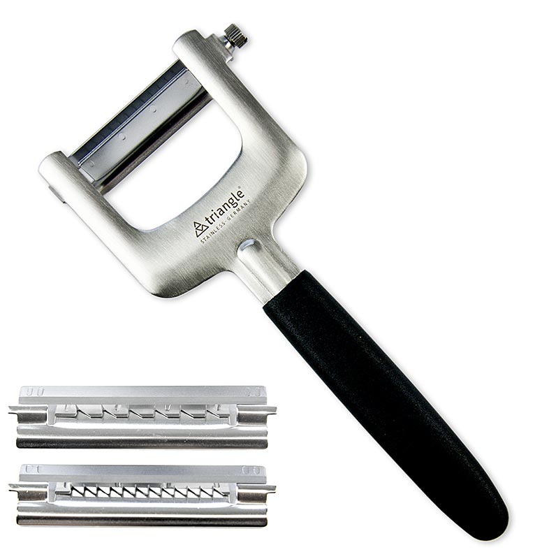 Triangle - Julienne-Schneider Set, 3/6/45mm Messer, 18cm lang, 7,5cm breit, Edelstahl, 3 tl