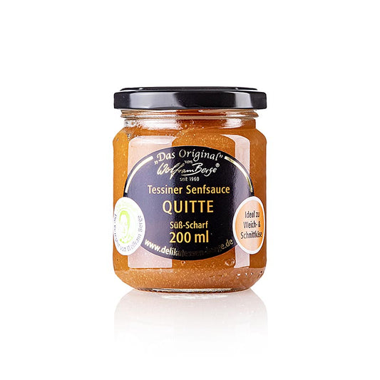 Original Tessiner Quitten-Senf-Sauce, Wolfram Berge, 200 ml