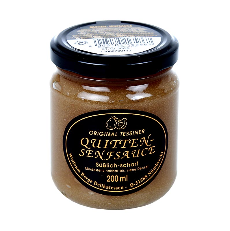 Original Tessiner Quitten-Senf-Sauce, Wolfram Berge, 200 ml