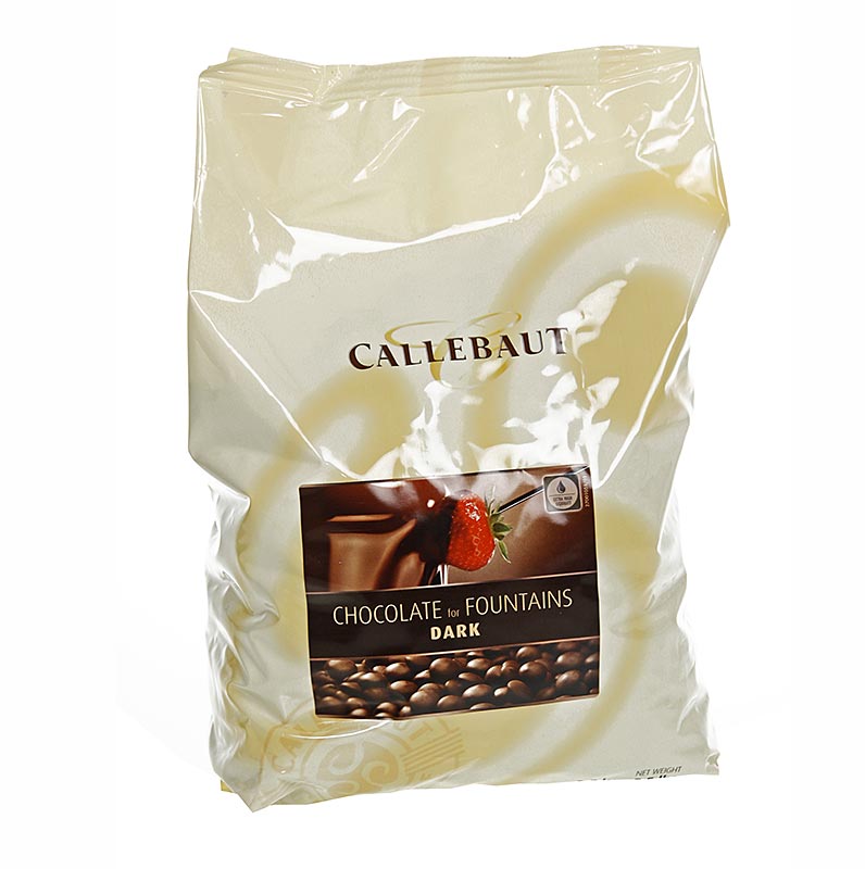 Callebaut - Zartbitterschokolade, Callets, für Brunnen und Fondue, 56,9% Kakao, 2,5 kg