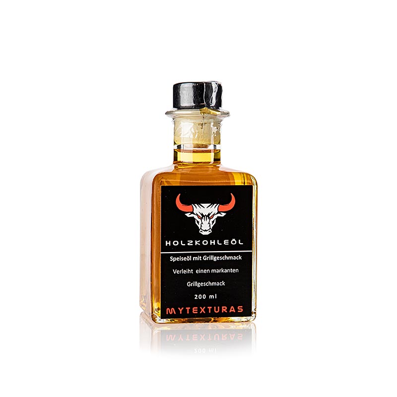 Holzkohleöl - Speiseöl mit Rauch, 200 ml