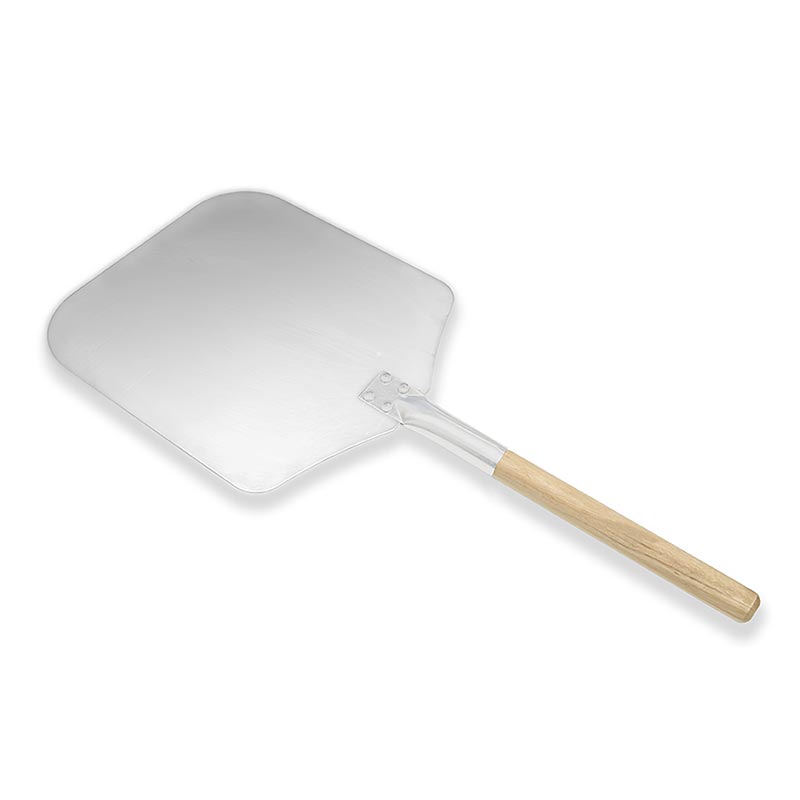 Pizzaschaufel, Aluminium mit Holzstiel, 35x30,5cm Schaufel, Stiel 43cm lang, 1 S