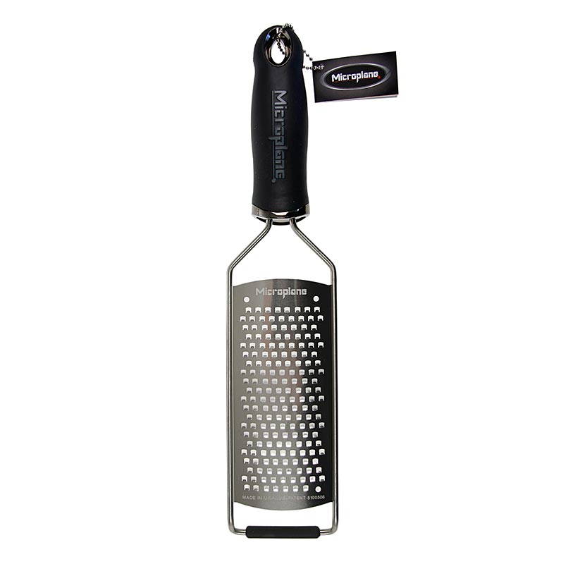 Microplane - Gourmet Serie - grobe Reibe, Griff schwarz/soft-touch, 1 St