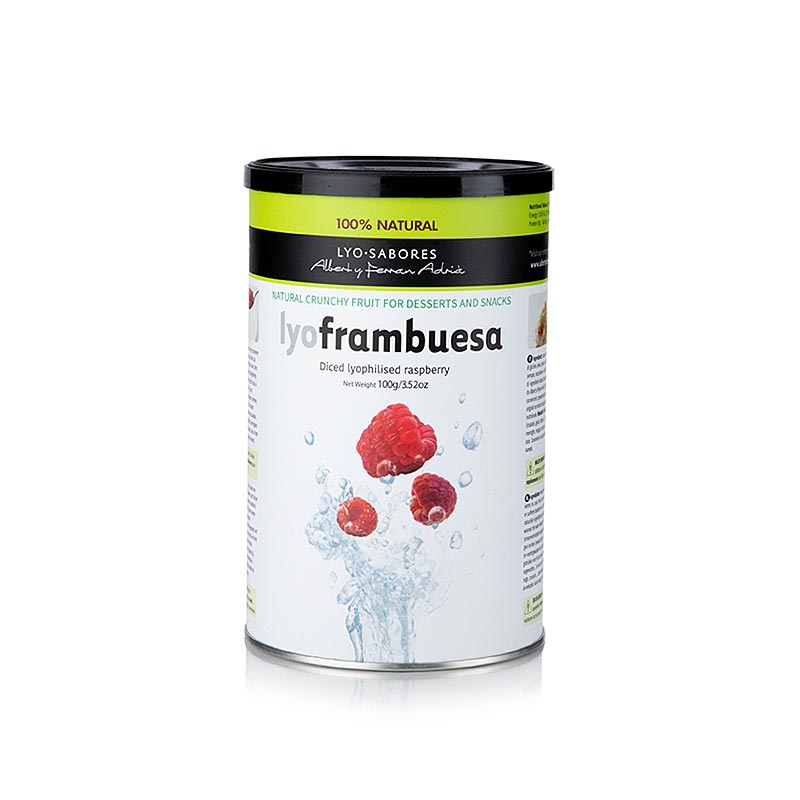 Lyo-Sabores, gefriergetrocknete Himbeeren, ganz, 90 g