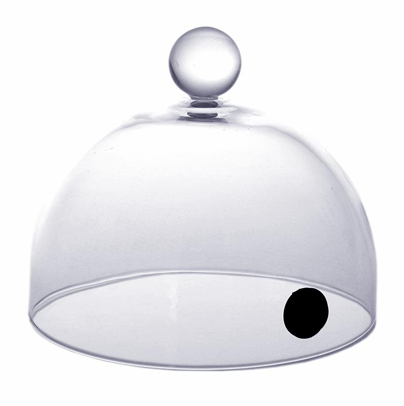 Räucher-Glasglocke Rubi mit Ventil, Ø 13 cm, für Super-Aladin-Profi, 1 St