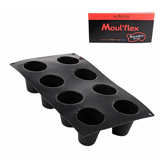 deBUYER Backform Moul´flex, 8 konische Formen, ø 55 mm,60 mm hoch, 17,5x30 cm, 1 St