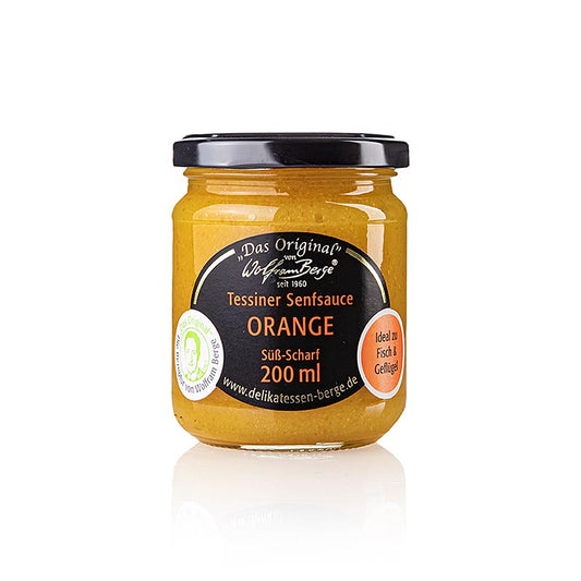 Original Tessiner Orangen-Senf-Sauce, Wolfram Berge, 200 ml