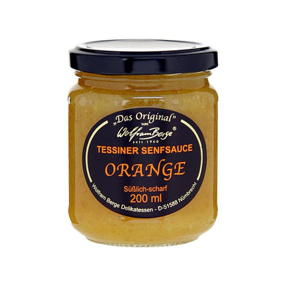 Original Tessiner Orangen-Senf-Sauce, Wolfram Berge, 200 ml