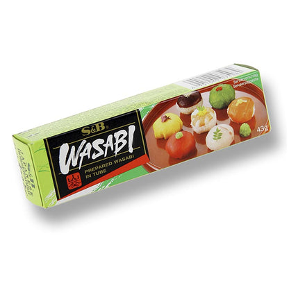 Wasabi - Grüne Meerrettich-Paste, feinkörnig, mit echtem Wasabi, 43 g