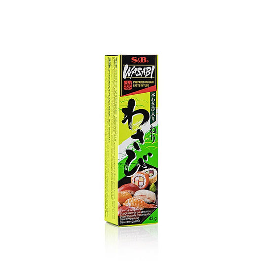 Wasabi - Grüne Meerrettich-Paste, feinkörnig, mit echtem Wasabi, 43 g