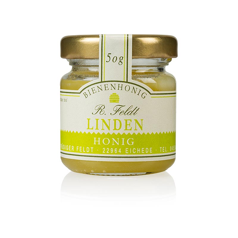Linden-Honig, hell, cremig, kräftig-frisch, sommerlich,Portionsglas, 50 g