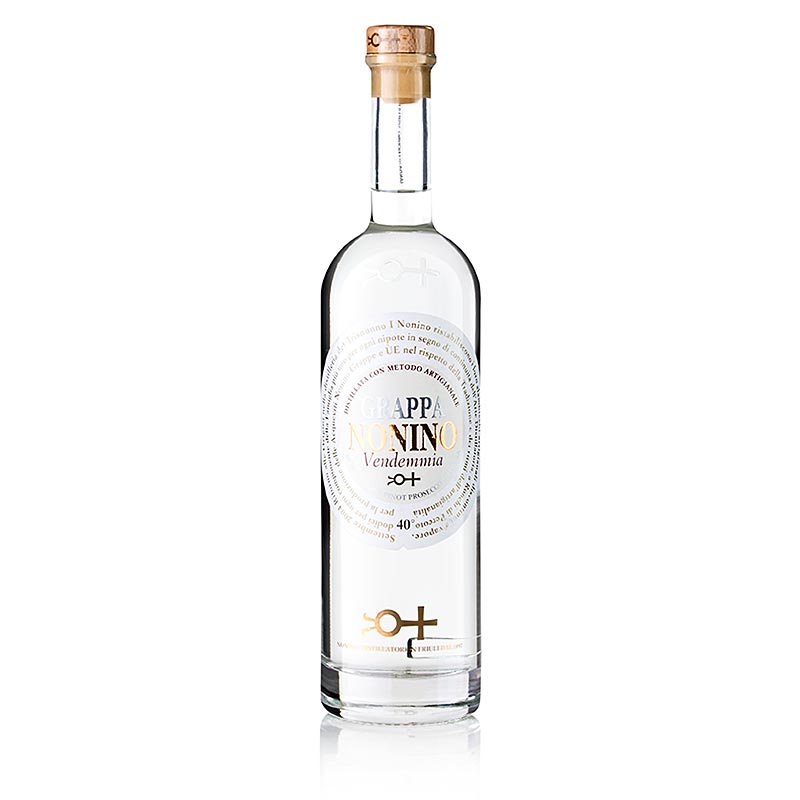 Grappa Vendemmia, traditioneller Grappa, 40% vol., Nonino, 700 ml