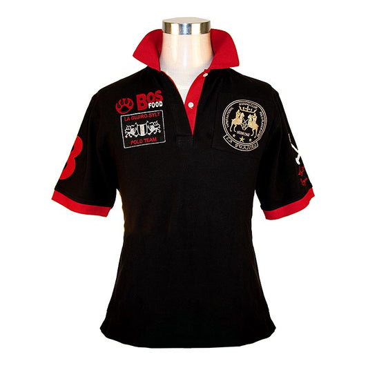 EDITION BOS FOOD Polo-Shirt La Guajiro, Kurzarm, schwarz/rot, Damen Gr. XL, 1 St