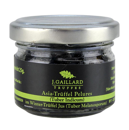 Asia Trüffel Pelures, Trüffelschalen/-scheiben, in Wintertrüffelsaft, Gaillard, 30 g