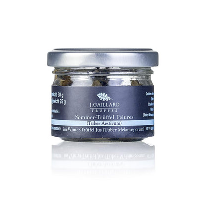 Sommertrüffel Pelures, Trüffelschalen/-scheiben, im Wintertrüffelsaft, Gaillard, 30 g