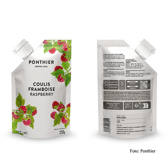 Ponthier - Coulis / Sauce - Himbeere, mit Zucker, 250 g