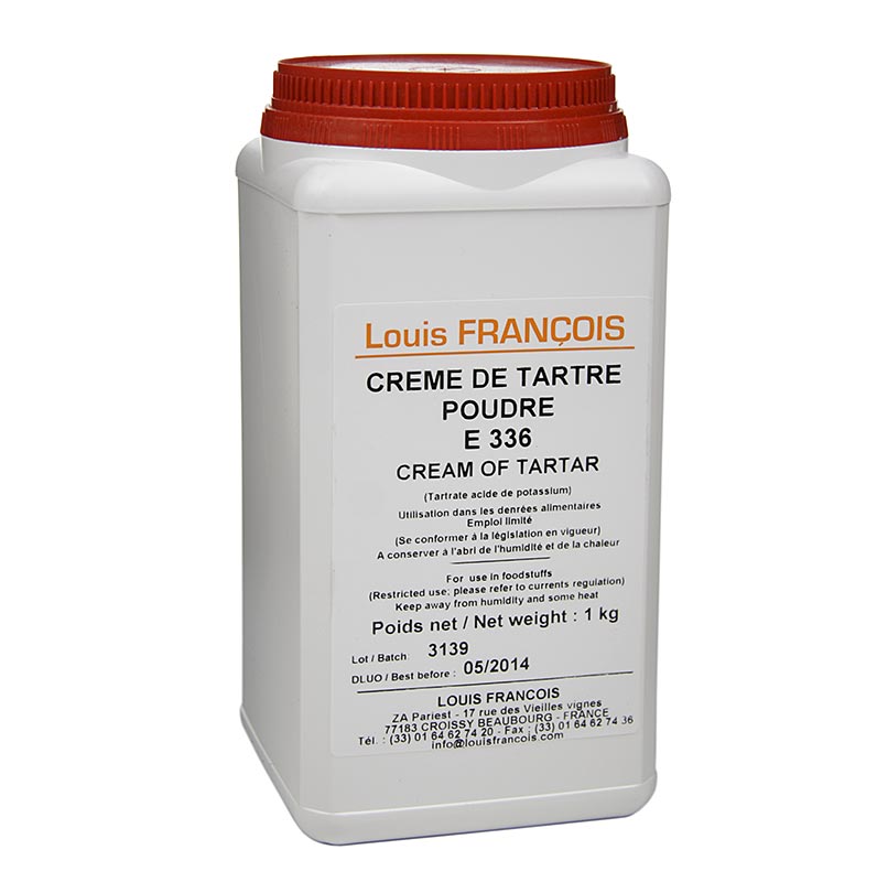 Weinstein-Pulver - Creme Detartre, Kaliumtartrat, E 336, 1 kg
