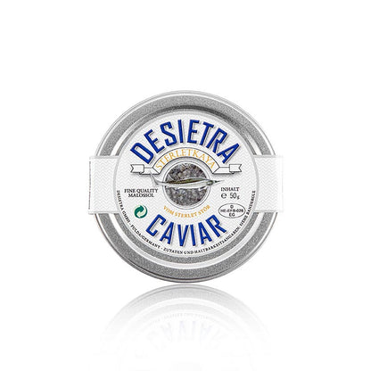Desietra Sterletkaya Kaviar vom Sterlet Stör, Aquakultur Deutschland, 50 g