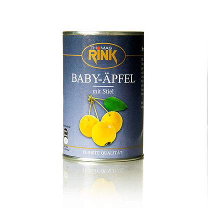 Baby-Äpfel, leicht gezuckert, mit Stiel, 425 g