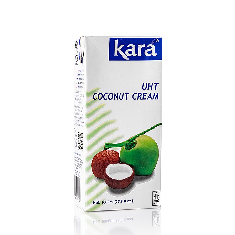 Kokoscreme, 24 % Fett, Kara, 1 L