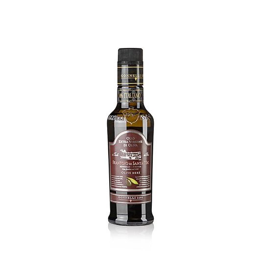 Natives Olivenöl Extra, Santa Tea Gonnelli "Delicato", schwarze Oliven, 250 ml