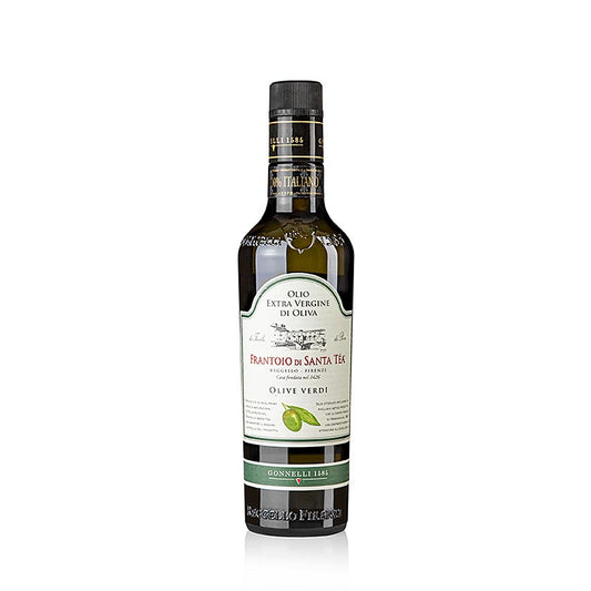 Natives Olivenöl Extra, Santa Tea Gonnelli "Fruttato Intenso", grüne Oliven, 500 ml