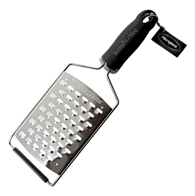 Microplane - Gourmet Serie - ultra grobe Reibe-breit, Griff schwarz/soft-touch, 1 St