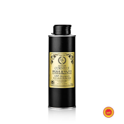 Natives Olivenöl, Fruité Noir, mild-süßlich, Baux de Provence, g.U., Cornille, 250 ml