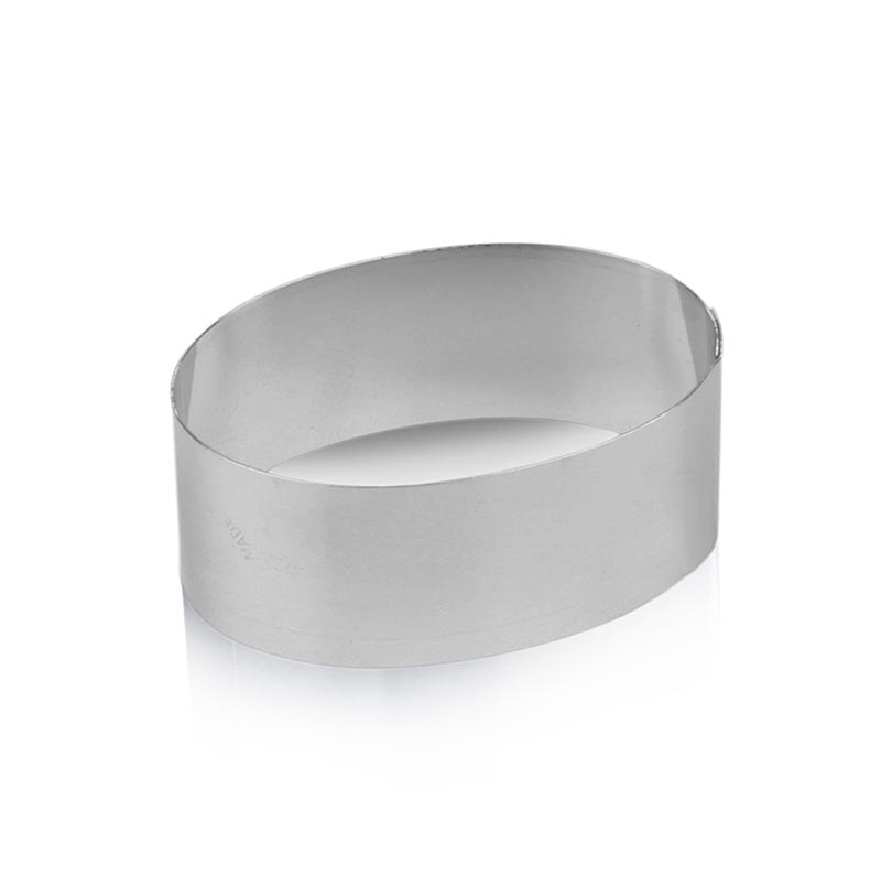 Edelstahl-Ausstecher, oval, glatt, 7,5x4,5x3 cm hoch, 1 St