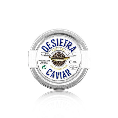 Desietra Osietra Kaviar (Acipenser gueldenstaedtii), Aquakultur Deutschland, 50 g