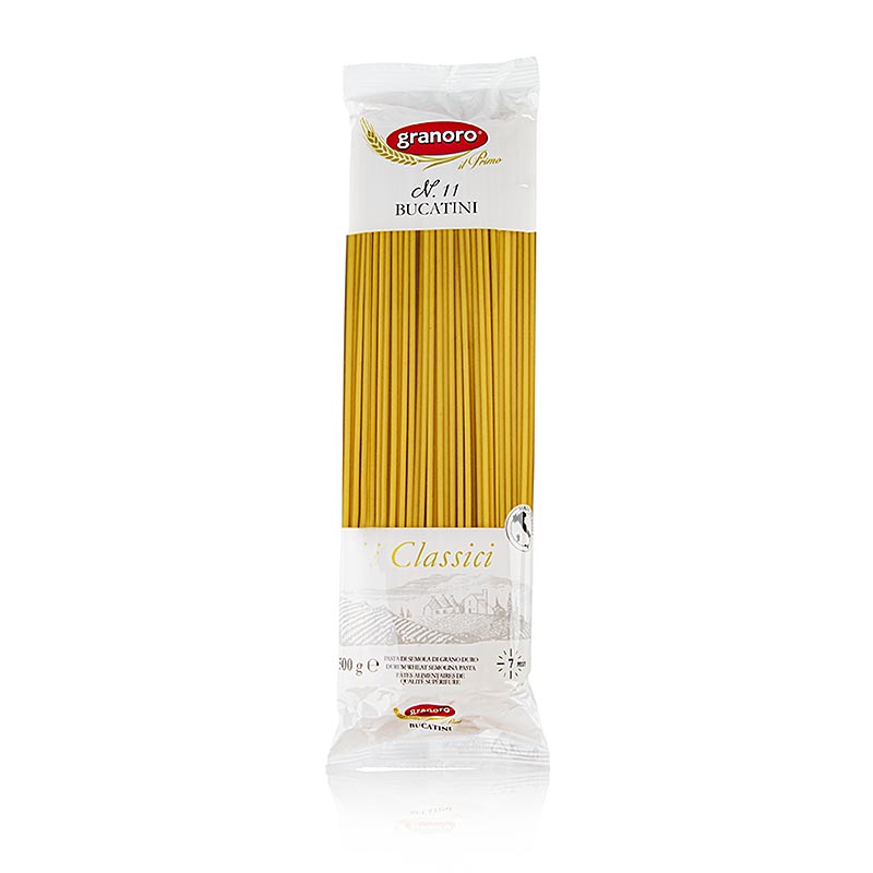 Granoro Bucatini, lange dünne Maccaroni, No.11, 12 kg, 24 x 500 g