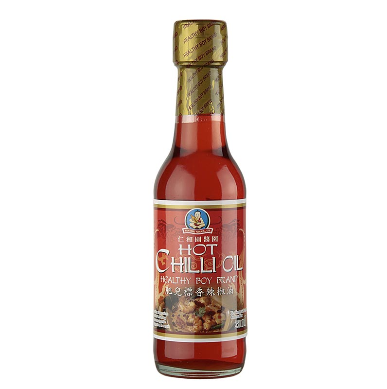 Chiliöl, mit Sojasauce und Garnelen abgeschmeckt, Healthy Boy, 250 ml