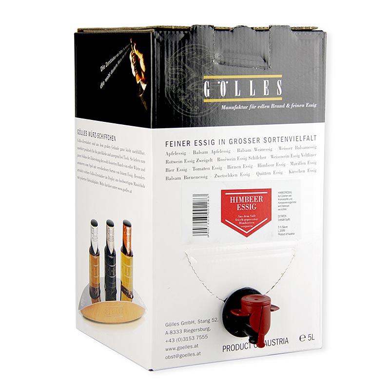 Gölles Himbeer-Essig, 5% Säure, 5 L