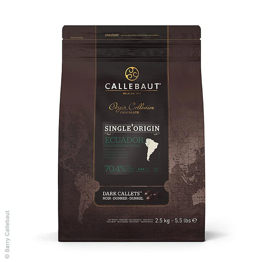 Origine Ecuador, dunkle Couverture, Callets, 70,4% Kakao, 2,5 kg