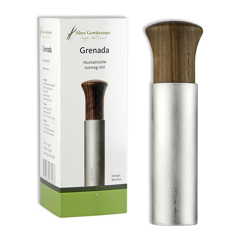 Ingo Holland Edition - "Grenada" Muskathobel, Edelstahl/Walnuss, 1 St