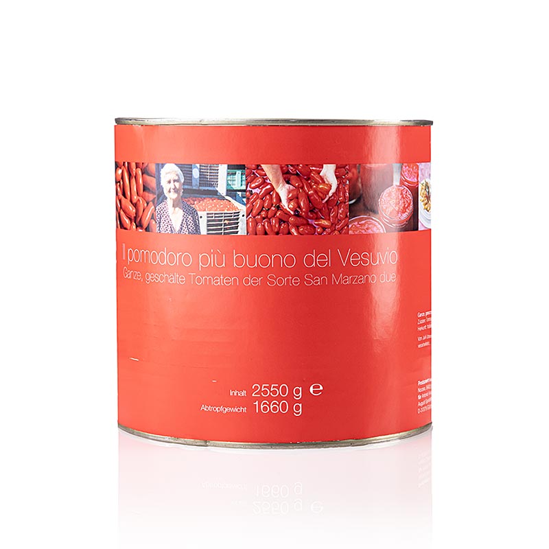 San Marzano Tomaten, ganz, rot, geschält, Kampanien, Italien, 2,55 kg