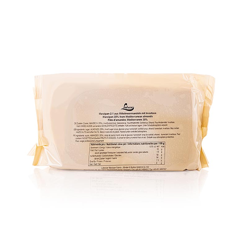 Lubeca - Roh-Marzipan, 2:1, angewirkt, 1 kg