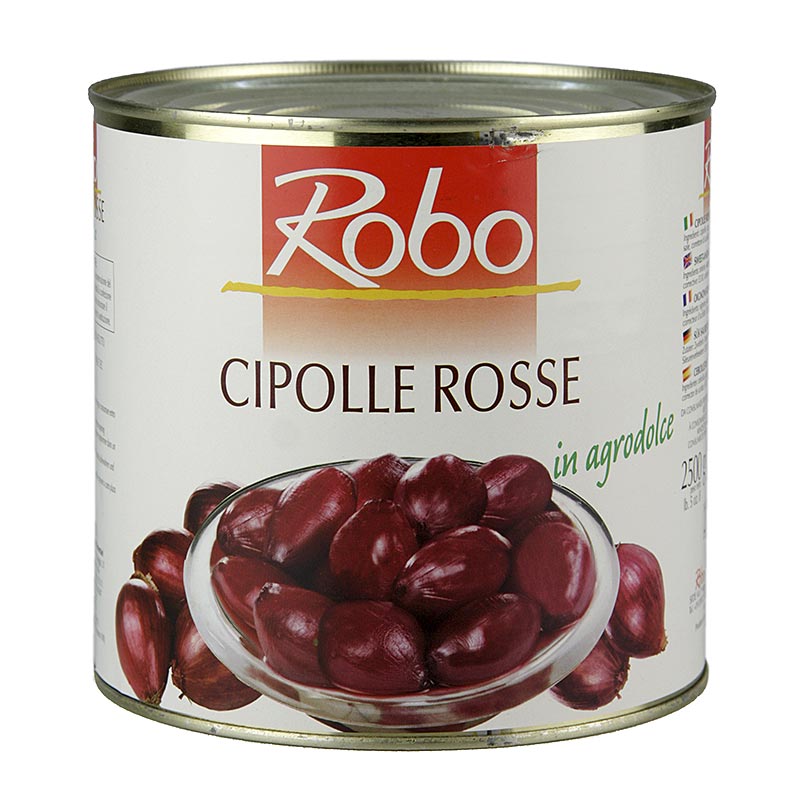 Robo - Tropea-Zwiebeln, süß-sauer in Rotweinessig eingelegt, 2,5 kg