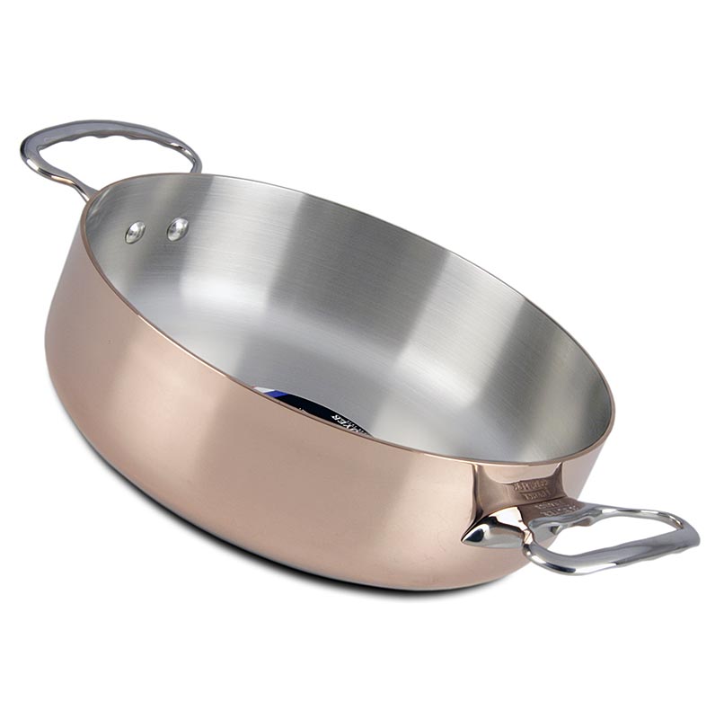 deBUYER "Prima Matera" Induktions Bratentopf flach, Kupfer-Edelstahl, ø 24cm, 1