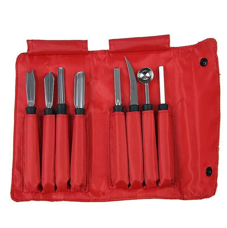 Triangle - Schnitzmesserset "Professional" 8-tlg., Edelstahl, Triangel, Set