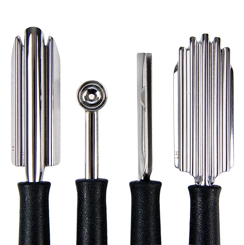 Triangle - Schnitzmesserset "Special": Schnitz- und Kerbmesser, Kugelformer, Edelstahl, 8 tlg.
