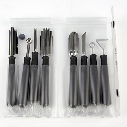 Triangle - Schnitzmesserset "Special": Schnitz- und Kerbmesser, Kugelformer, Edelstahl, 8 tlg.