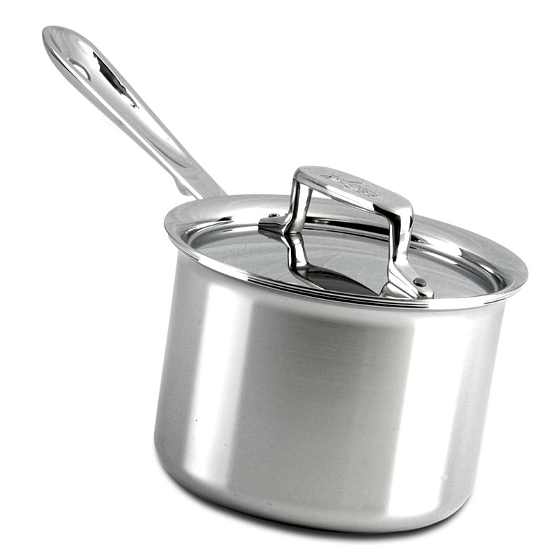 All-Clad Stielkasserolle, D5 Serie, mit Deckel - Induktion, ø 15,2cm, 1,9 L, 1 S