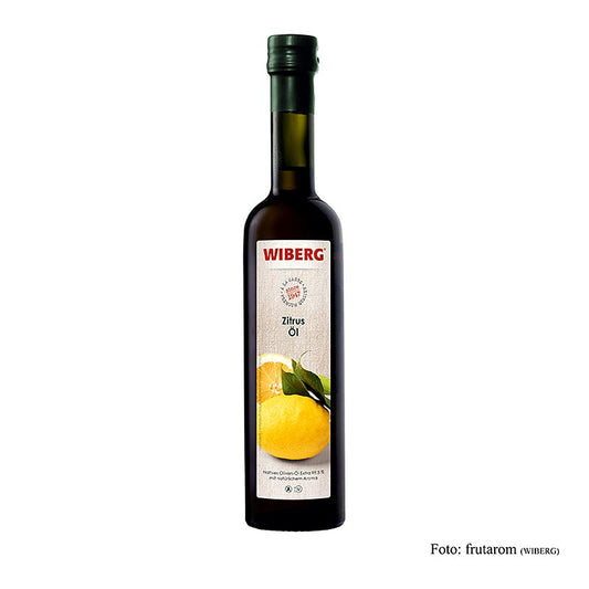 Wiberg Zitrusöl, kaltgepresst, Natives Olivenöl Extra mit Zitrusaroma, 500 ml
