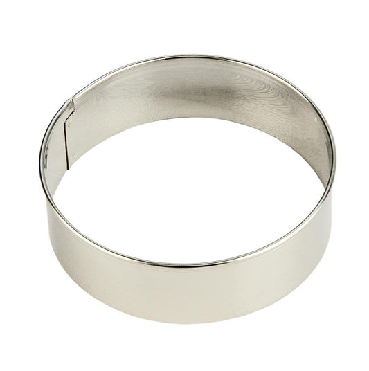 Edelstahlring-Ausstecher, glatt, ø 8cm, 2,5cm hoch, 0,3mm stark, 1 St