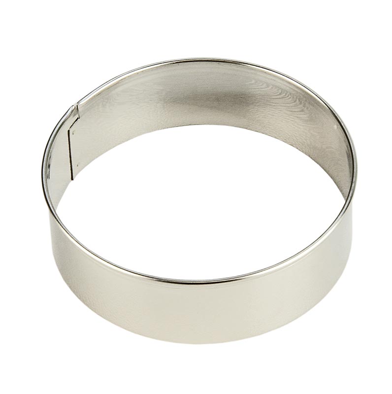 Städter - Edelstahlring-Ausstecher, glatt, ø 8cm, 2,5cm hoch, 0,3mm stark, 1 St