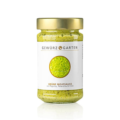 Gewürzgarten Grüne Mojosauce, mit Paprika, Chili und Blattpetersilie, 225 ml
