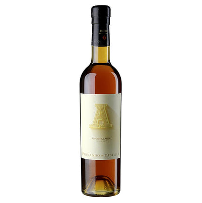 Sherry Antique Amontillado, dry, 19 % vol., Rey Fernando de Castilla, 92 PP, 500 ml